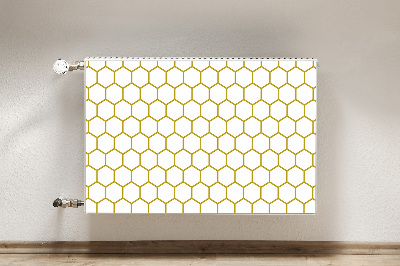 Dekorativt radiatordæksel Honeycomb