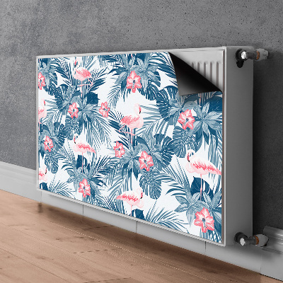 Radiator dekoration Flamingoer og pletter