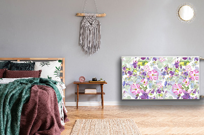 Magnetisk måtte til radiatoren Lilla blomster