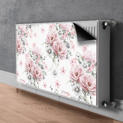 Magnetisk radiatordæksel Blomster