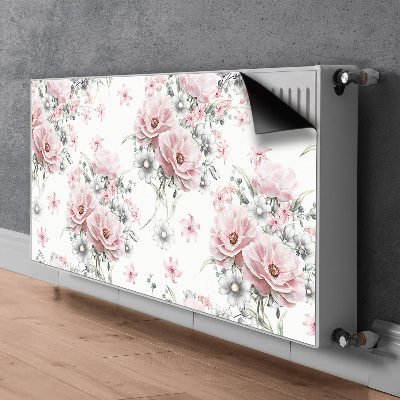 Magnetisk radiatordæksel Blomster