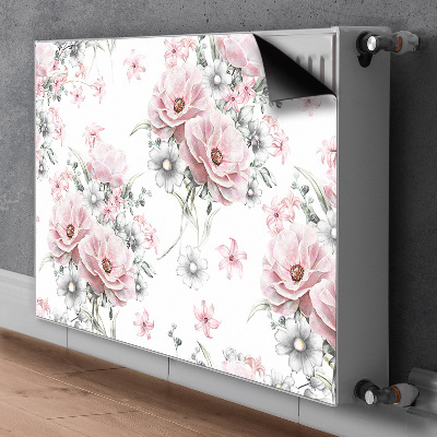 Magnetisk radiatordæksel Blomster