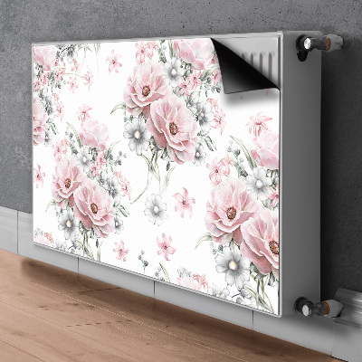 Magnetisk radiatordæksel Blomster