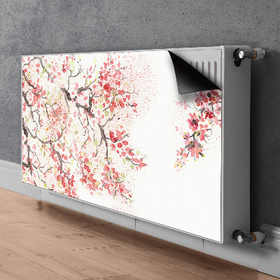 Magnetisk radiatordæksel Kirsebærblomster