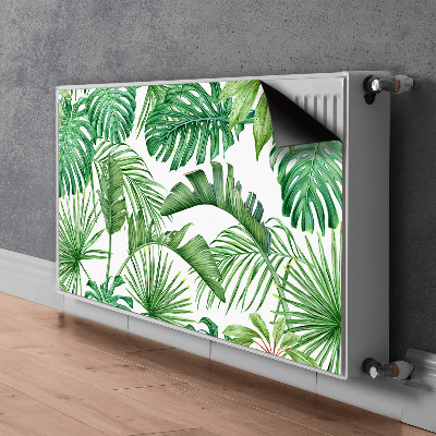 Magnetisk radiatordæksel Palme og Monstera