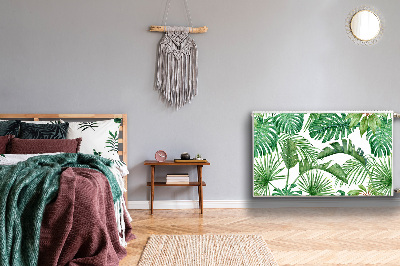 Magnetisk radiatordæksel Palme og Monstera