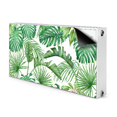 Magnetisk radiatordæksel Palme og Monstera