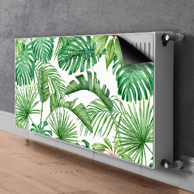 Magnetisk radiatordæksel Palme og Monstera