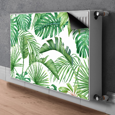 Magnetisk radiatordæksel Palme og Monstera