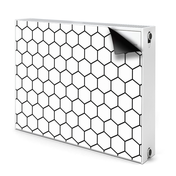 Magnetisk klistermærke til en radiator Honeycomb-mønster