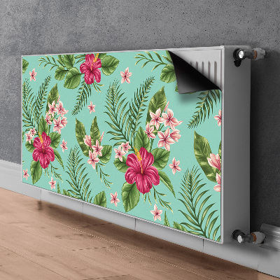 Dekorativt radiatordæksel Blomster