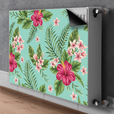 Dekorativt radiatordæksel Blomster