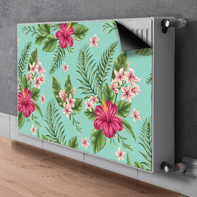 Dekorativt radiatordæksel Blomster