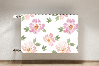 Beskyttelsesmagnet til radiatoren Watercolour Flowers