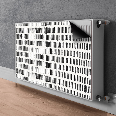 Radiator dekoration Abstrakte linjer