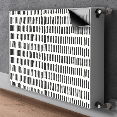 Radiator dekoration Abstrakte linjer