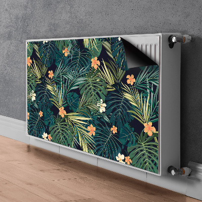 Magnetisk radiatordæksel Blomster og blade