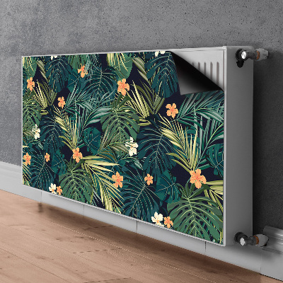 Magnetisk radiatordæksel Blomster og blade