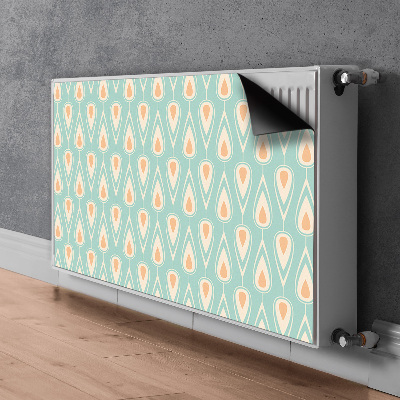 Magnetisk klistermærke til en radiator Retro design