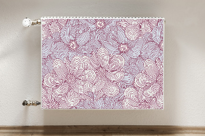 Beskyttelsesmagnet til radiatoren Doodle-blomster