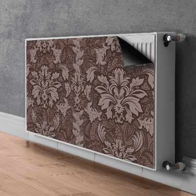 Magnetisk radiatordæksel Mønster i damask-stil