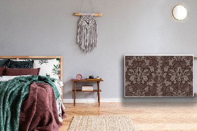 Magnetisk radiatordæksel Mønster i damask-stil