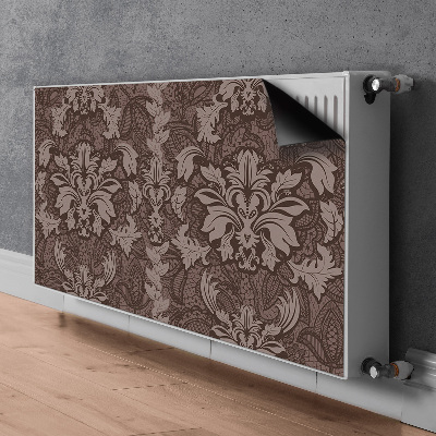 Magnetisk radiatordæksel Mønster i damask-stil