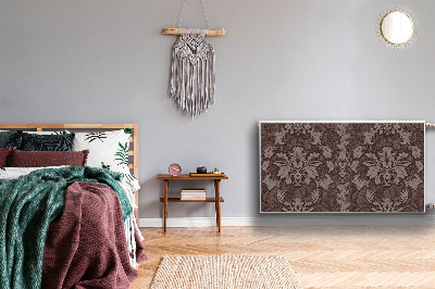 Magnetisk radiatordæksel Mønster i damask-stil