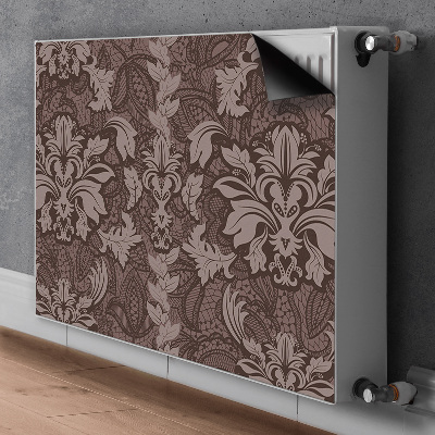 Magnetisk radiatordæksel Mønster i damask-stil