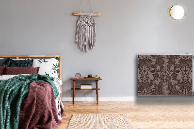 Magnetisk radiatordæksel Mønster i damask-stil