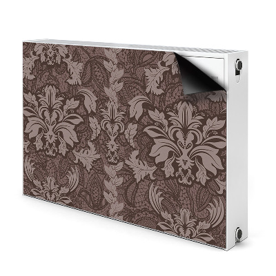 Magnetisk radiatordæksel Mønster i damask-stil