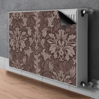 Magnetisk radiatordæksel Mønster i damask-stil