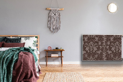 Magnetisk radiatordæksel Mønster i damask-stil