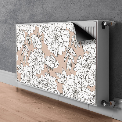 Radiator dekoration Kunstneriske blomster