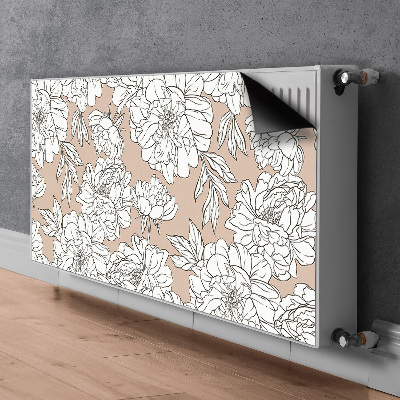 Radiator dekoration Kunstneriske blomster