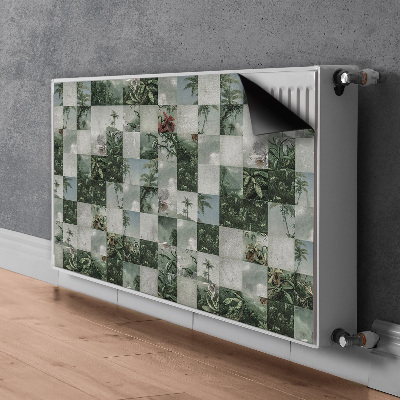 Radiator dekoration Tropisk patchwork