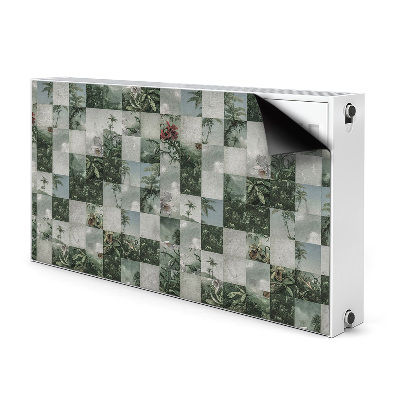 Radiator dekoration Tropisk patchwork