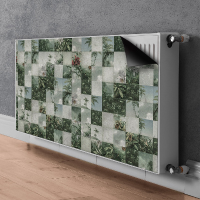 Radiator dekoration Tropisk patchwork