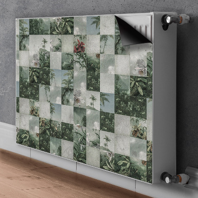 Radiator dekoration Tropisk patchwork