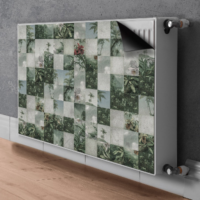 Radiator dekoration Tropisk patchwork