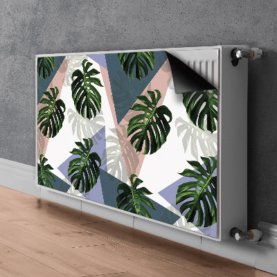 Magnetisk radiatordæksel Monstera-mønster