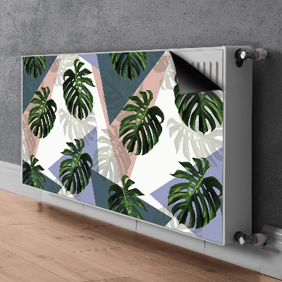 Magnetisk radiatordæksel Monstera-mønster