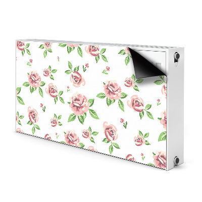 Magnetisk radiatordæksel Pastelblomster