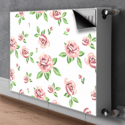 Magnetisk radiatordæksel Pastelblomster