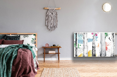 Magnetisk radiatordæksel Abstrakt skov
