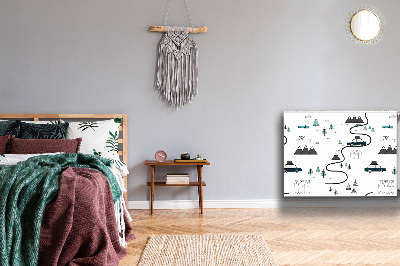 Magnetisk måtte til radiatoren Rejse-tema