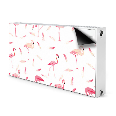 Radiator dekoration Flok af flamingoer