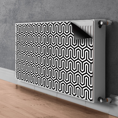 Magnetisk klistermærke til en radiator Geometrisk design