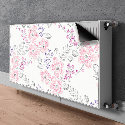 Radiator dekoration Blomsterdesign