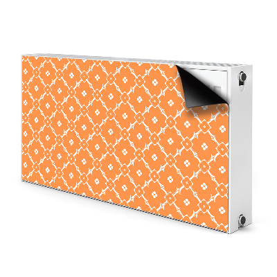 Radiator dekoration Orange blomster